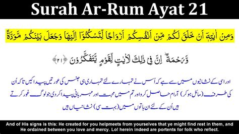 surah 21|ar rum 21 arab.